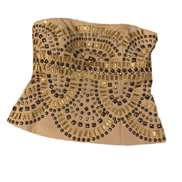 White House Black Market Tops - White House Black Market EMBELLISHED BUSTIER S:6